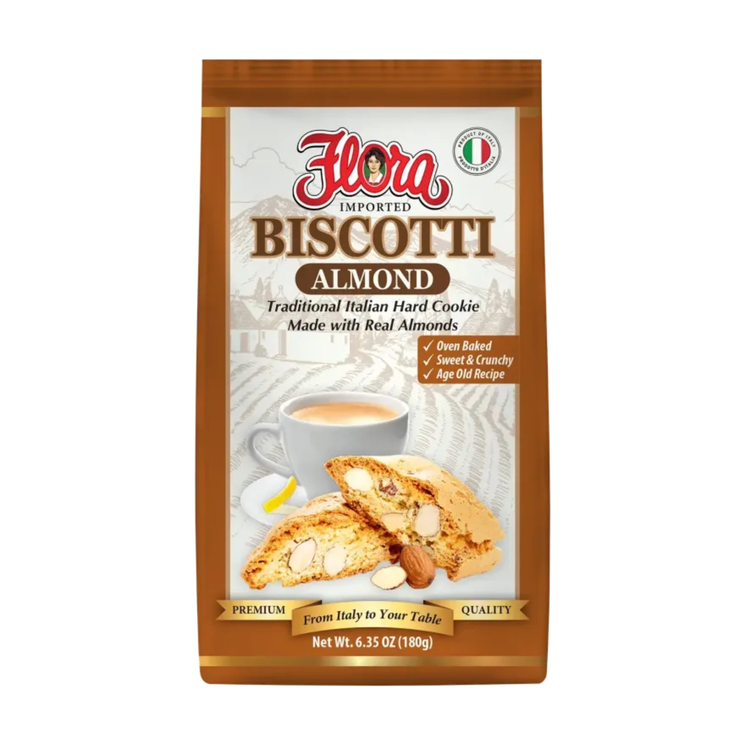 Flora Biscotti Almond - 1/6.35oz
